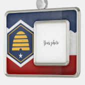 Utah Verzilverd Omlijst Ornament (Links)
