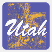 Utah Vierkante Sticker (Voorkant)