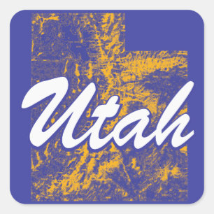 Utah Vierkante Sticker