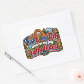 Utah vierkante sticker (Envelop)