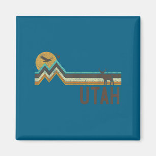 Utah - vintage mannen vrouwen 70s 80s grafisch coo magneet
