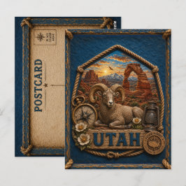 Utah Vintage Reizen Briefkaart