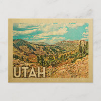 Utah Vintage Travel Briefkaarten