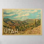 Utah Vintage Travel Poster (Voorkant)