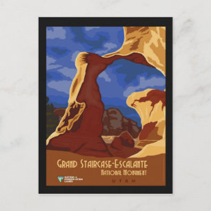 Utah Vintage Travel Poster Nationaal Monument Briefkaart