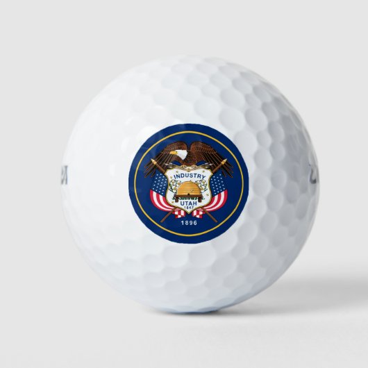 UTAH-VLAG GOLFBALLEN (Voorkant)