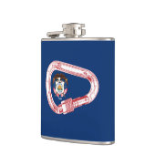 Utah Vlag Klim Carabiner Heupfles (Links)