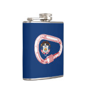 Utah Vlag Klim Carabiner Heupfles (Rechts)