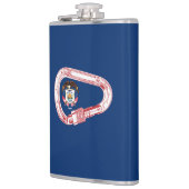 Utah Vlag Klimmen Carabiner Heupfles (Links)
