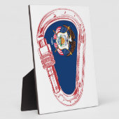 Utah Vlag klimmer Carabiner Fotoplaat (Zijkant)