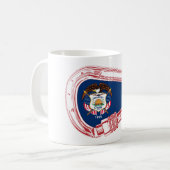 Utah Vlag klimmer Carabiner Koffiemok (Voorkant links)