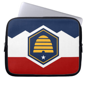 Utah-vlag op laptopsleeve laptop sleeve