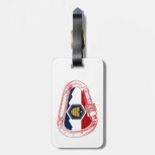 Utah Vlag Rotsklimmen Carabiner Bagagelabel (Achterkant verticaal)