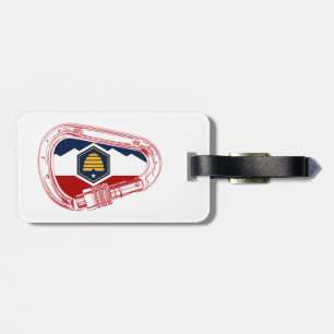 Utah Vlag Rotsklimmen Carabiner Bagagelabel