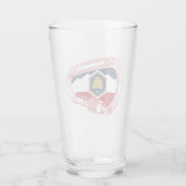 Utah Vlag Rotsklimmen Carabiner Glas (Achterkant)