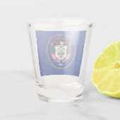 Utah vlag shot glas (Achterkant)