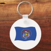Utah Vlag Sleutelhanger (Voorkant)