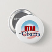 UTAH voor Obama Ronde Button 5,7 Cm (Voorkant /achterkant)
