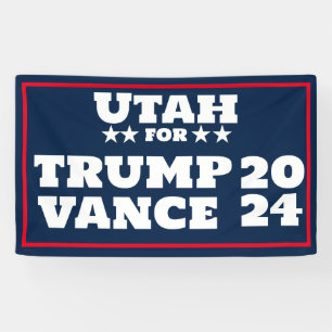 Utah voor Trump Vance 2024 Banner
