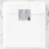 UTAH. VS. Espen (Populus tremuloides) & Douglasspa Vierkante Sticker (Tas)