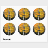 Utah, VS. Espenbomen (Populus Tremuloides) 3 Ronde Sticker (Vel)