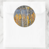 Utah, VS. Espenbomen (Populus Tremuloides) Ronde Sticker (Tas)