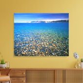 UTAH. VS. Helder water van Bear Lake onthult Canvas Afdruk (Insitu (Woonkamer))
