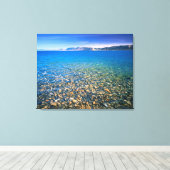 UTAH. VS. Helder water van Bear Lake onthult Canvas Afdruk (Insitu (Houten vloer))