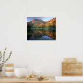 UTAH. VS. Mt. Magog weerspiegeld in White Pine Poster (Keuken)