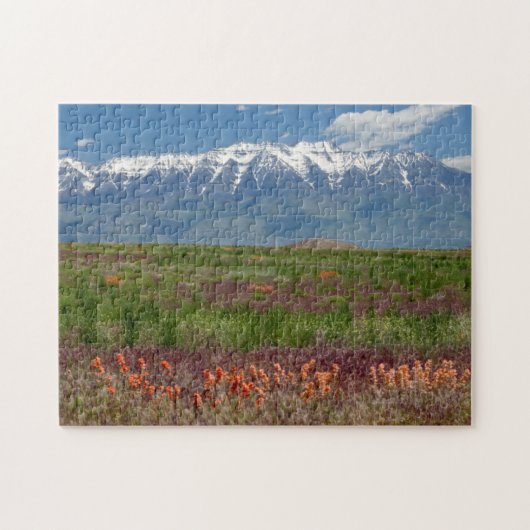 Utah, VS. Mt. Timpanogos rijst boven Legpuzzel (Horizontaal)
