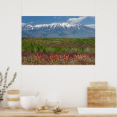 Utah, VS. Mt. Timpanogos rijst boven Poster (Keuken)