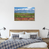 Utah, VS. Mt. Timpanogos rijst erboven Canvas Afdruk (Insitu (Slaapkamer))