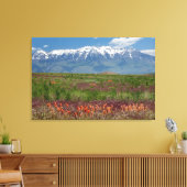 Utah, VS. Mt. Timpanogos rijst erboven Canvas Afdruk (Insitu (Woonkamer))