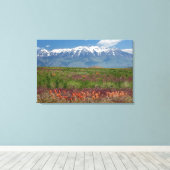 Utah, VS. Mt. Timpanogos rijst erboven Canvas Afdruk (Insitu (Houten vloer))