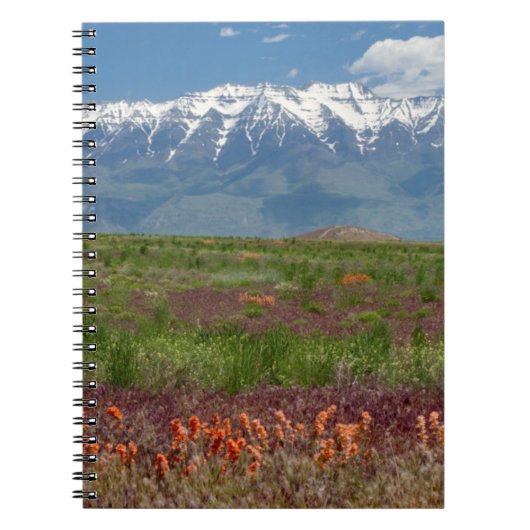 Utah, VS. Mt. Timpanogos rijst erboven Notitieboek (Voorkant)
