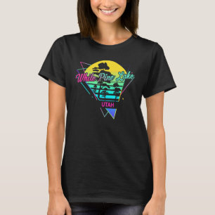 Utah VS Nostalgische Retro Witte Pijnboom Meer T-shirt