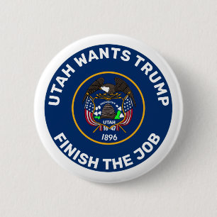 Utah Wants Trump Ronde Button 5,7 Cm