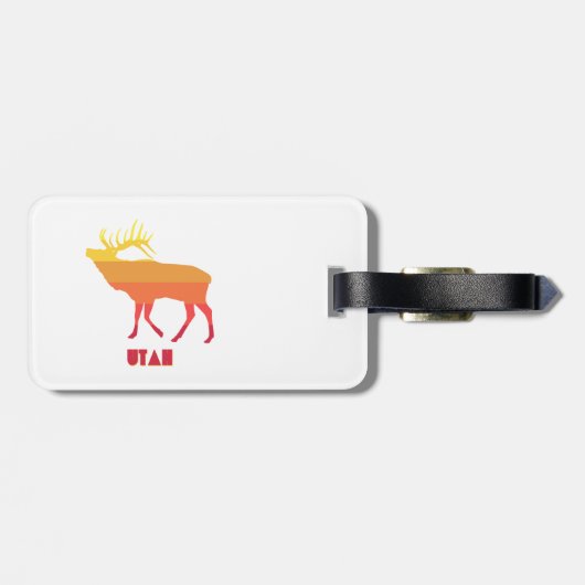 Utah-wapiti Bagagelabel (Achterkant horizontaal)
