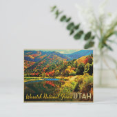 Utah Wasatch Nationaal bos Briefkaart (Staand voorkant)