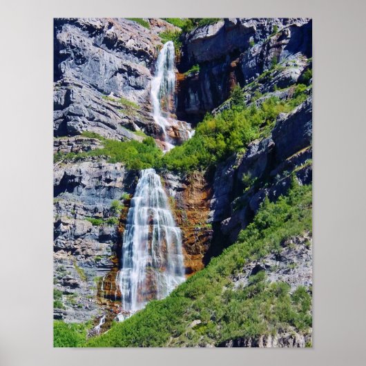 Utah Waterfall #1a - Poster (kies grootte) (Voorkant)