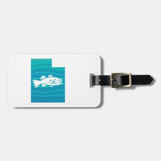 Utah Wave Gevist Bagagelabel (Voorkant horizontaal)