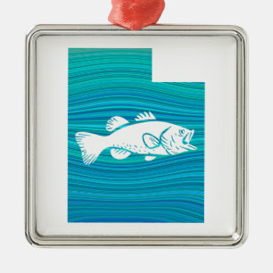 Utah Wave Gevist Metalen Ornament