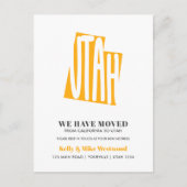 UTAH We hebben het nieuwe adres Nieuw Briefkaart s (Voorkant)