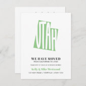 UTAH We hebben het nieuwe adres Nieuw Briefkaart s (Voorkant / Achterkant)