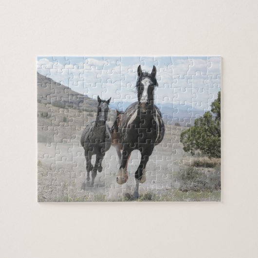 Utah Wild Horses die lopen Legpuzzel (Horizontaal)