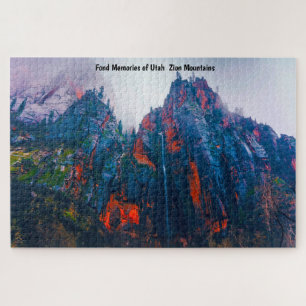 Utah Zion bergen. Jigzaag Puzzle Legpuzzel