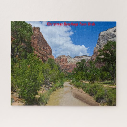 Utah Zion bergen. Jigzaag Puzzle Legpuzzel (Horizontaal)