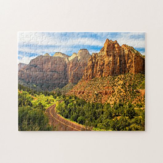 Utah Zion-gebergte. Legpuzzel (Horizontaal)