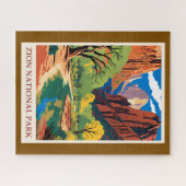 Utah - Zion Nationaal Park Legpuzzel (Horizontaal)