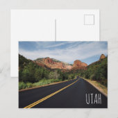 Utah Zion National Park Briefkaart (Voorkant / Achterkant)